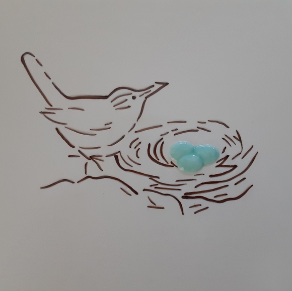 Mud Pie Bird Nest Serving Platter New - Picture 2 of 3